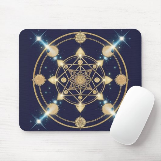 Sternen-Geometrie – Der Code der Unendlichkeit Mousepad (Mit Mouse)