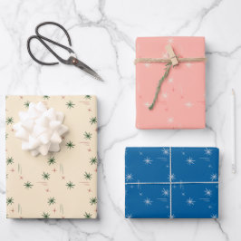Sternen Geschenkpapier-Set aus 3 Teilen Geschenkpapier Set