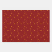 Sternen Geschenkpapier-Set mit 3 Motiven Geschenkpapier Set (Vorderseite 2)
