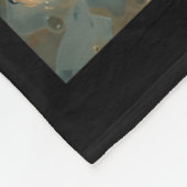 Sternen-Otter-Kunstperformance Fleecedecke (Ecke)