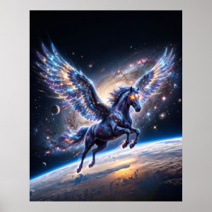 Sternen-Pegasus Galaktischer Rand Weltraum-Kunst Poster