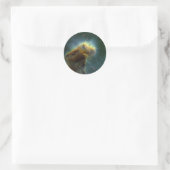 Sternen Runder Aufkleber (Tasche)