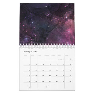 Sternen Sterne Außerhalb des Weltraums Galaxie Pla Kalender