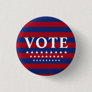 Sternen Streifen USA Wahlknopf Button