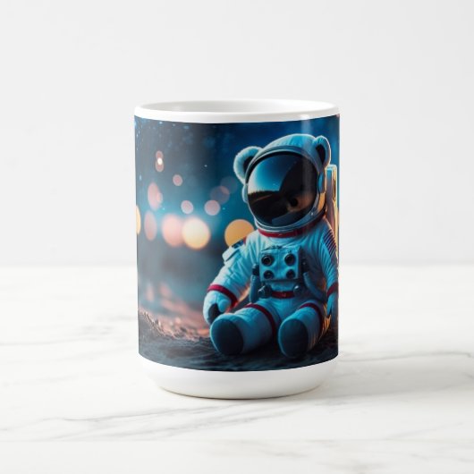 Sternen-Teddy-Astronaut Kaffeetasse (Mittel)