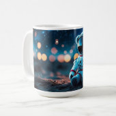 Sternen-Teddy-Astronaut Kaffeetasse (Vorderseite Links)
