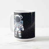Sternen-Teddy-Astronaut Kaffeetasse (Vorderseite Links)