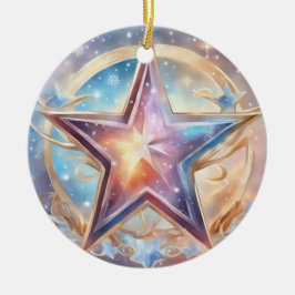  Sternen wasserfarben pastell Gemälde Keramik Ornament