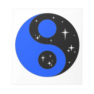 " Sternen-Ying-Yang-Symbol " Notizblock