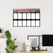 Sternenangestellter der Monatsanzeige für 4x6-Foto Poster (Heimbüro)