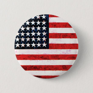 Sternenbanner - Amerikanische Flagge Button