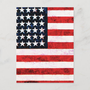 Sternenbanner - Amerikanische Flagge Postkarte