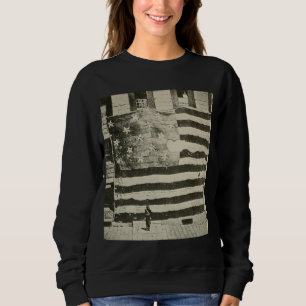 Sternenbanner Amerikanische Militarschlachtenflagg Sweatshirt