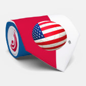 Sternenbanner - USA-Fußball Krawatte (Gerollt)