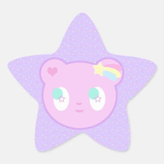Sternenbärenkleber Stern-Aufkleber (Vorderseite)