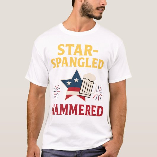 Sternenbeklopptes Tee T-Shirt (Vorderseite)