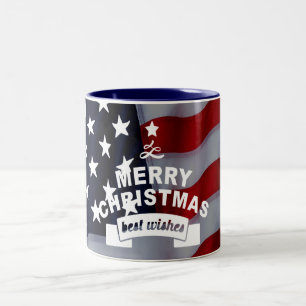 Sternenbekränztes Weihnachten: Feiern Sie die Sais Zweifarbige Tasse