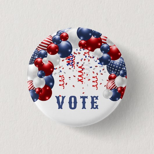 Sternenbesäte Feier Torne Wahl Button (Vorderseite)
