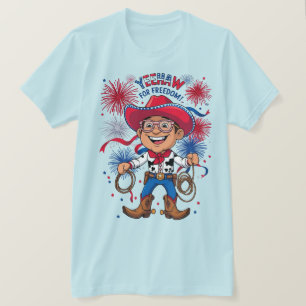 Sternenbesäter Cowboy – 4. Juli Feier Des T-Shirt