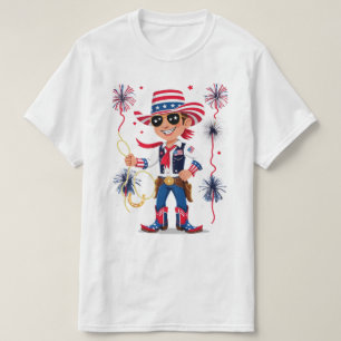 Sternenbesäter Cowboy – 4. Juli Feier Des T-Shirt