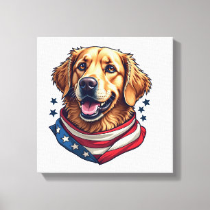 Sternenbesäter Golden Retriever Vintage T-Shirt Leinwanddruck