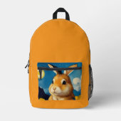Sternenbespringer Hase  Bedruckter Rucksack (Vorderseite)