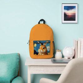 Sternenbespringer Hase  Bedruckter Rucksack