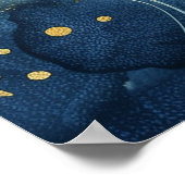 Sternenbilder – Indigo-Mondgöttin Poster (Ecke)