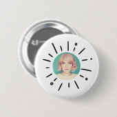 STERNENBRUCH | Einfache Runde Lustige Benutzerdefi Button (Vorne & Hinten)