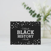 Sternencluster | Celebrate Black History Postkarte (Stehend Vorderseite)