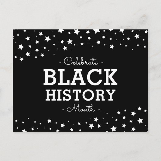 Sternencluster | Celebrate Black History Postkarte (Vorderseite)
