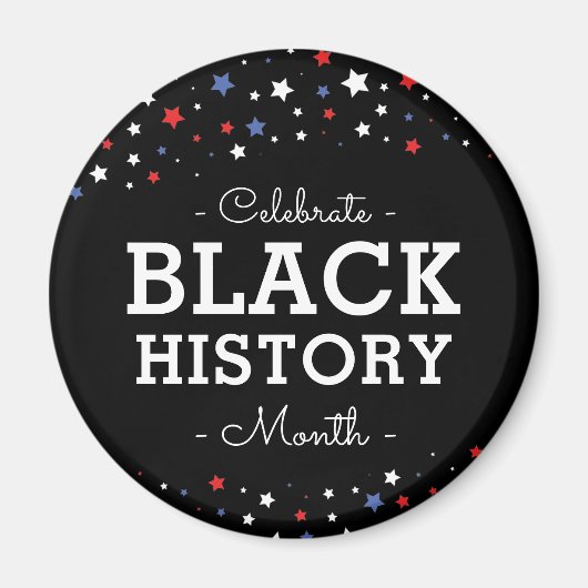 Sternencluster | Celebrate Black History RWBB Magnet (Vorne)