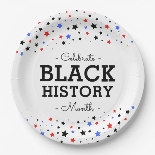 Sternencluster | Celebrate Black History RWBB Pappteller (Vorderseite)