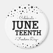 Sternencluster | Celebrate Juneteenth B/W Magnet (Vorne)