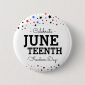Sternencluster | Celebrate Juneteenth Button (Vorderseite)