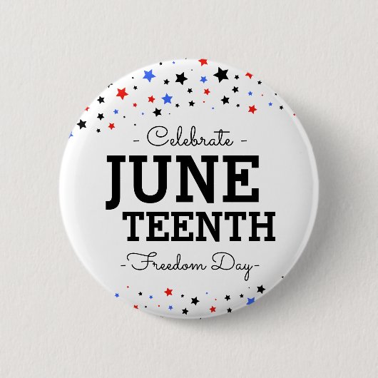 Sternencluster | Celebrate Juneteenth Button (Vorderseite)