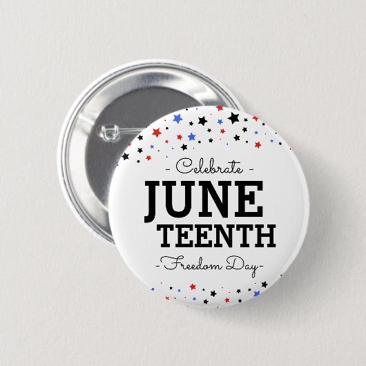 Sternencluster | Celebrate Juneteenth Button (Vorne & Hinten)