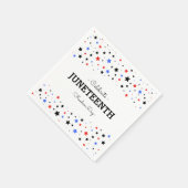 Sternencluster | Celebrate Juneteenth Napkins Serviette (Ecke)