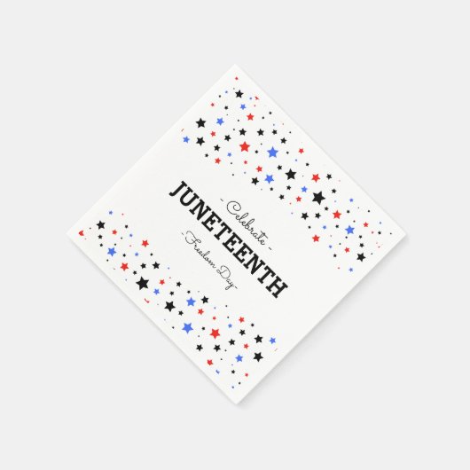 Sternencluster | Celebrate Juneteenth Napkins Serviette (Ecke)