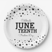 Sternencluster | Celebrate Juneteenth  Pappteller (Vorderseite)