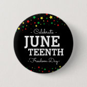 Sternencluster | Celebrate Juneteenth RYGB Button (Vorderseite)