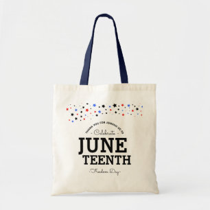 Sternencluster Celebrate Juneteenth Tote Bag Tragetasche