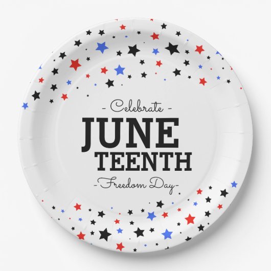Sternencluster | Celebrate Juneteste Papierplatte Pappteller (Vorderseite)