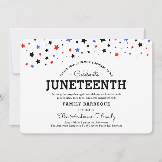 Sternencluster | Jüdische Feiertage BRB in Einladung (Vorderseite)