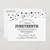 Sternencluster | Jüdische Feiertagspartei Postkarte (Vorne/Hinten)