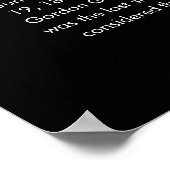 Sternencluster | Jüdische Informationen schwarz Poster (Ecke)