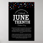 Sternencluster | Jüdische Informationen schwarz Poster (Vorne)