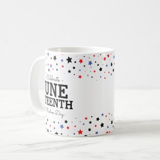 Sternencluster | Jüngster Tag der Freiheit Kaffeetasse (Vorderseite Links)