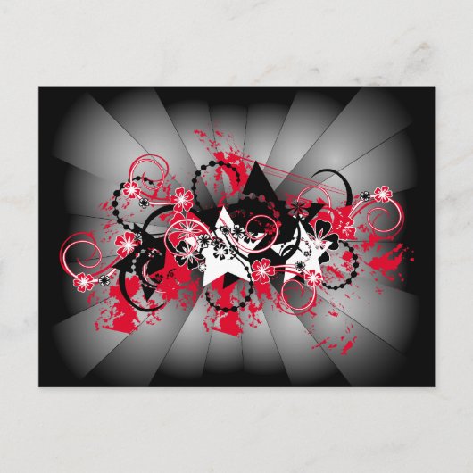 Sternendesign Postkarte (Vorderseite)