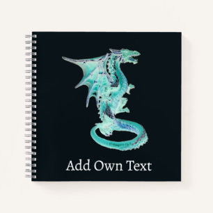 Sternendrift Blau Drache Cover Magische Luftgestüt Notizblock